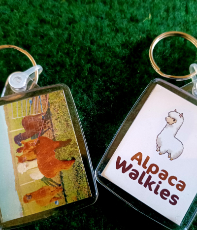 Alpaca walkies keyrings 